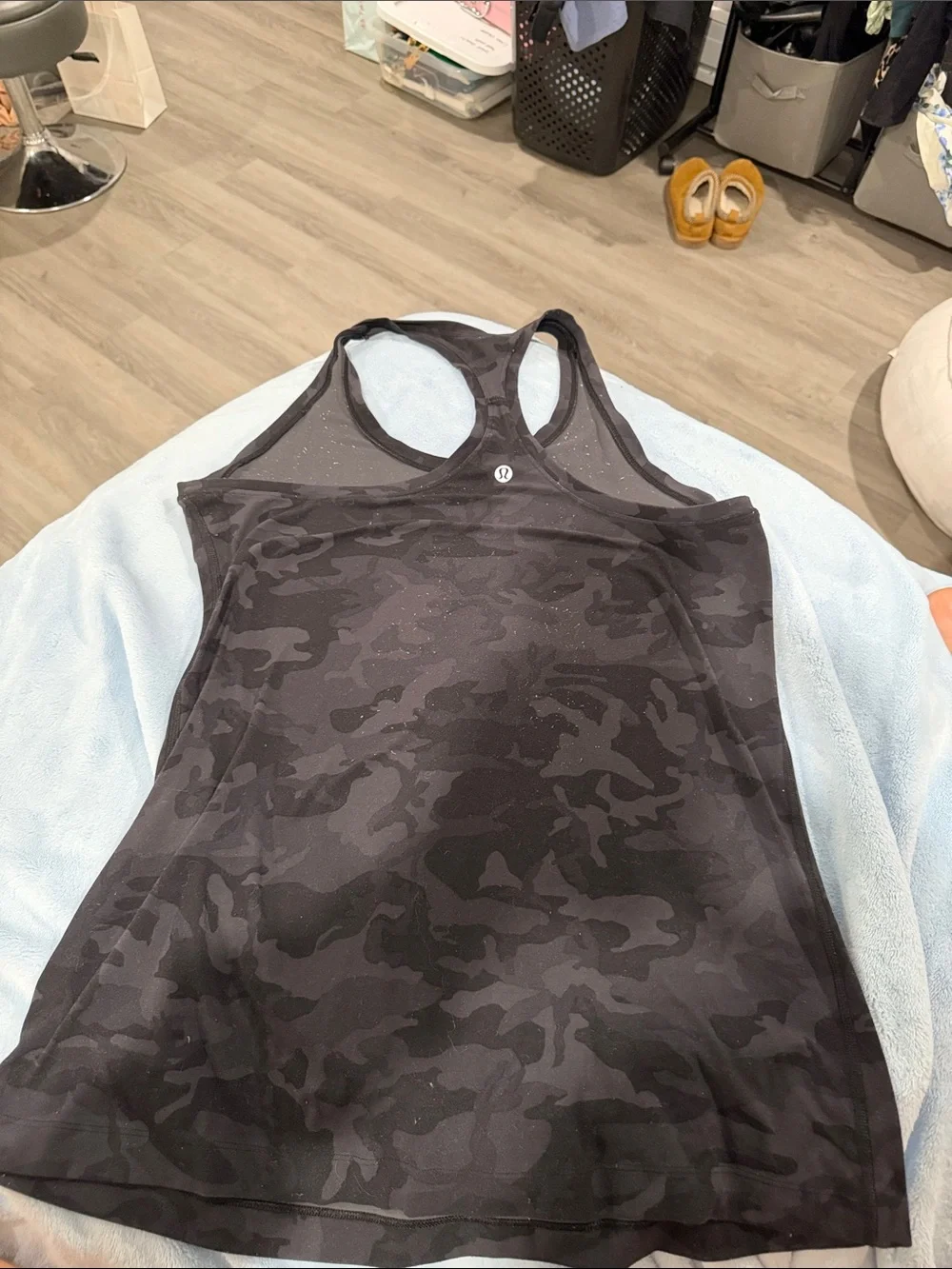 lululemon athletica Dark Gray Camo Racerback Tank